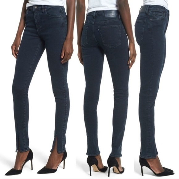 Levi's Made & Crafted Silver High Rise Skinny Jean - Picture 2 of 10